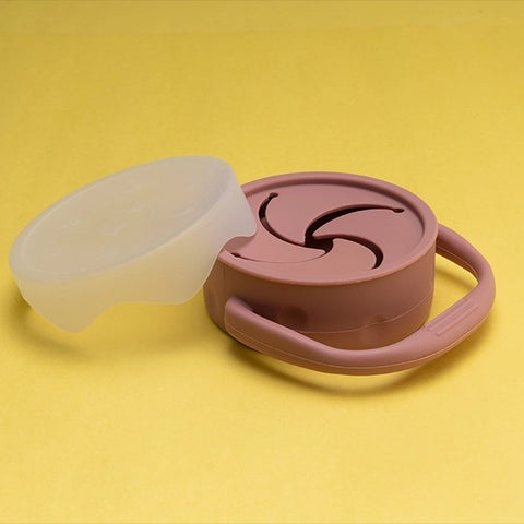 SILICON SNACK CUP WITH LID