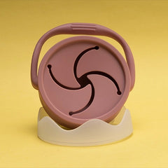 SILICON SNACK CUP WITH LID