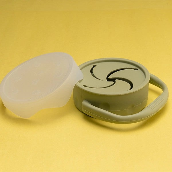 SILICON SNACK CUP WITH LID