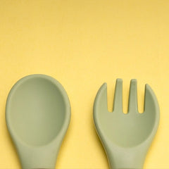 SILICON & WOODEN SPOON & FORK