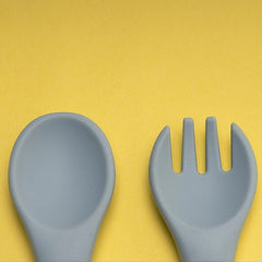 SILICON & WOODEN SPOON & FORK