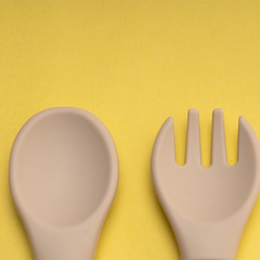 SILICON & WOODEN SPOON & FORK